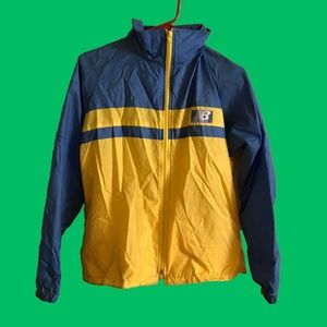 Blue and yellow New Balance Wind Breaker